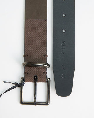 Leyva Leyva Nubuck Belt Chocolate  3