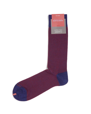 Marcoliani Pima Cotton Birdseye Pattern Socks Red 