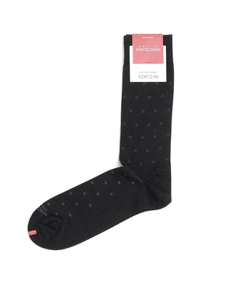 Marcoliani Soft Modal Polka Dot Socks Black 