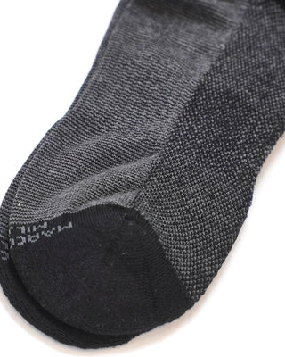 Marcoliani Micro Stripes Sneaker Socks Grey  Black  3