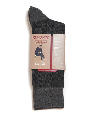 Marcoliani Plush Birdseye Sneaker Socks Grey 