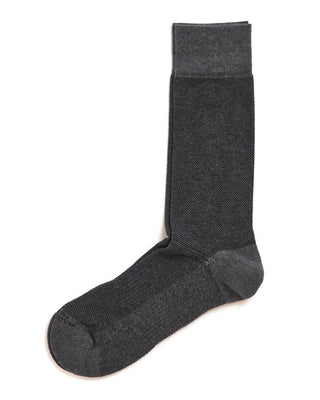 Marcoliani Plush Birdseye Sneaker Socks Grey  2