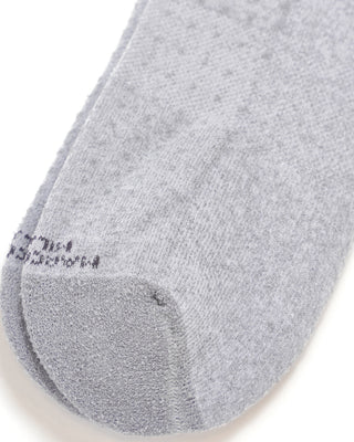 Marcoliani Textured Cotton Sneaker Socks Silver  1