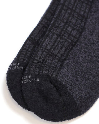 Marcoliani Tartan Plush Sneaker Socks Black  3