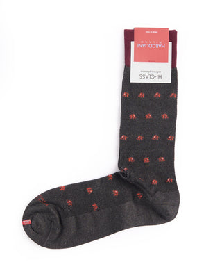 Marcoliani Charcoal Mousse Of Modal Tiny Elephant Socks Charcoal 4321