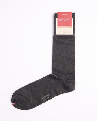 Marcoliani Asphalt Mousse Of Modal Plain Dress Socks Asphalt 2 4427