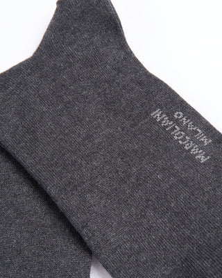 Marcoliani Asphalt Mousse Of Modal Plain Dress Socks Asphalt 3 4428