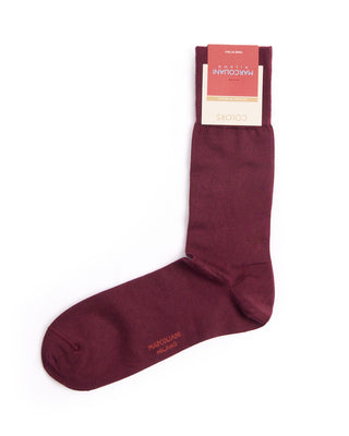 Marcoliani Bordeaux Mousse Of Modal Plain Dress Socks Bordeaux 1 4382