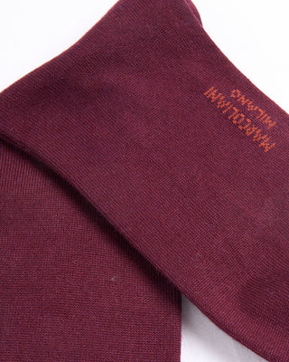Marcoliani Bordeaux Mousse Of Modal Plain Dress Socks Bordeaux 2 4383