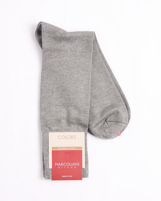 Marcoliani Ice Grey Mousse Of Modal Plain Dress Socks Ice Grey 3 4380