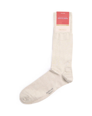 Marcoliani Silver Grey Mousse Of Modal Plain Dress Socks Silver Grey 2 4424