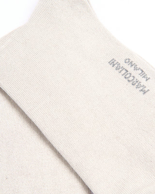 Marcoliani Silver Grey Mousse Of Modal Plain Dress Socks Silver Grey 4423