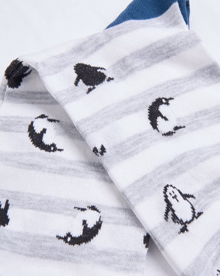 Marcoliani Silver Grey Pima Cotton Penguin Socks Silver Grey 4318