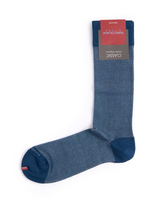 Marcoliani Ocean Pima Cotton Birdseye Socks Ocean 1 4516