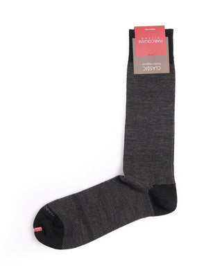Marcoliani Black Extrafine Merino Birdseye Socks Black 2 4305