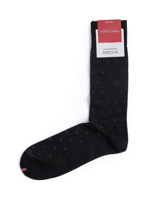 Marcoliani Black Mousse Of Modal Micro Polka Socks Black 2 4546