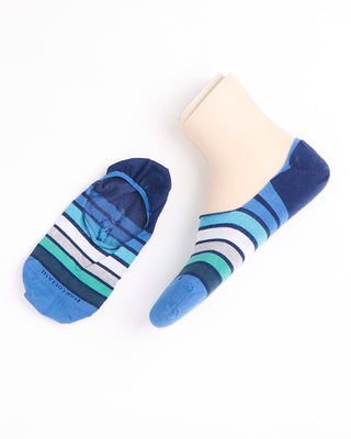 Marcoliani Pima Cotton Invisible Bellagio Stripe Socks Navy 