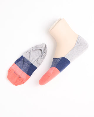 Marcoliani Pima Cotton Invisible Touch Colourblocking Socks Multi 