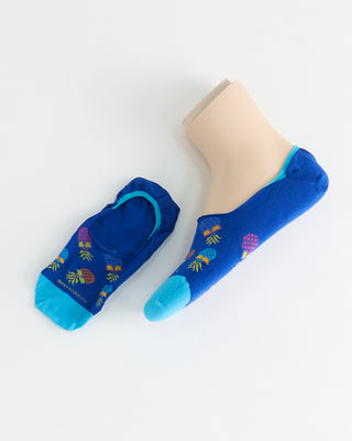 Marcoliani Pineapple Print Loafer Socks Socks Blue 1