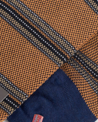 Marcoliani Stripe Socks Orange 1 2