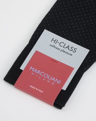 Marcoliani Mini Dot Socks Black 1 2