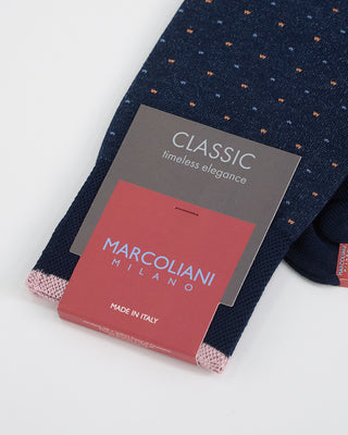 Marcoliani Mini Dot Socks Navy 1 3