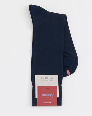 Marcoliani Solid Socks Navy 1