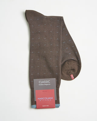 Marcoliani Pima Cotton Lisle Volo Socks Brown 0