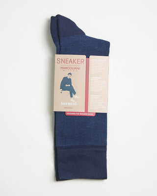 Marcoliani Pima Cotton Birdseye Socks Navy 0