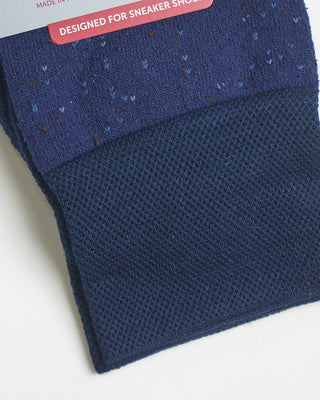 Marcoliani Pima Cotton Tweed Socks Navy 0 1