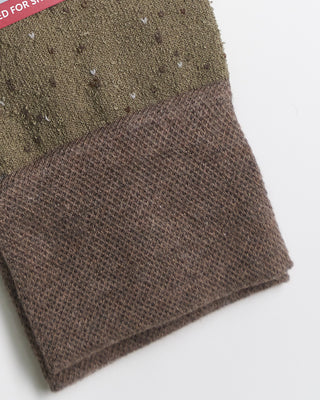 Marcoliani Pima Cotton Tweed Socks Coffee 1512