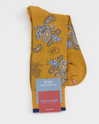 Marcoliani Floral Print Socks Orange 1 3