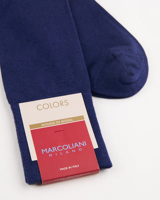 Marcoliani Mousse Of Modal Dress Socks Blueberry 4 884