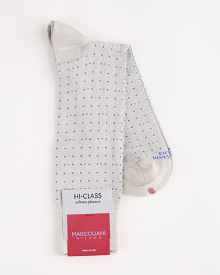 Marcoliani Mousse Of Modal Micro Dot Socks Grey 3 1051
