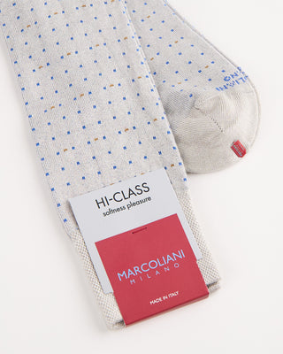 Marcoliani Mousse Of Modal Micro Dot Socks Grey 4 1050