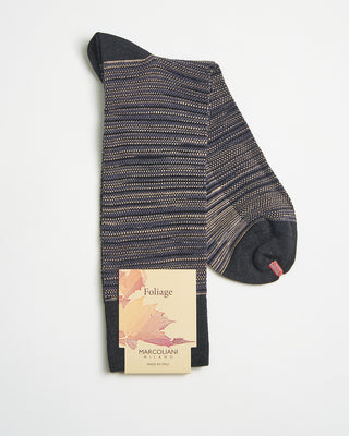 Marcoliani Cotton Merino Shaded Pique Socks Black 0