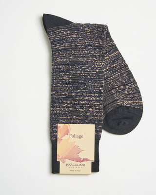 Marcoliani Cotton Merino Falling Leaf Socks Black 0