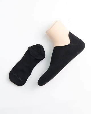 Marcoliani Solid Invisible Sneaker Socks Black 