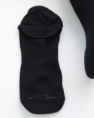 Marcoliani Solid Invisible Sneaker Socks Black  2