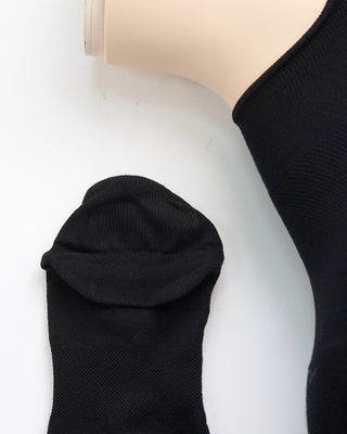 Marcoliani Solid Invisible Sneaker Socks Black  3