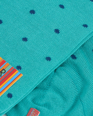 Marcoliani Dot Print Socks Turquoise 1 2