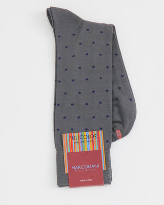 Marcoliani Dot Print Socks Grey 1 3
