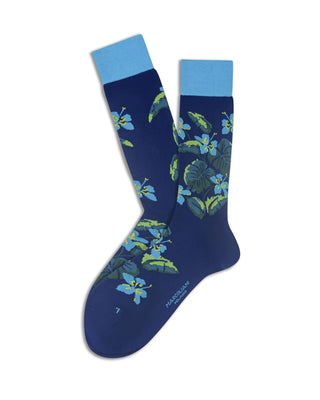 Marcoliani Pima Cotton Aloha Socks Royal Blue 1