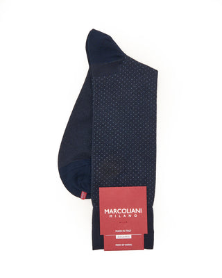 Marcoliani Fresh Of Modal Micro Pindot Navy 1 7925