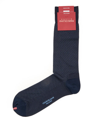 Marcoliani Fresh Of Modal Micro Pindot Navy 7926