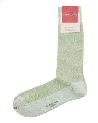 Marcoliani Linen  Cotton Piquè Sage 2 7870