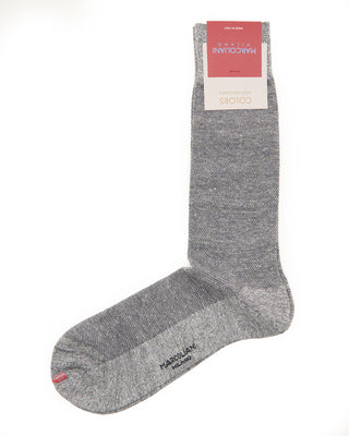 Marcoliani Linen  Cotton Piquè Flannel Grey 1 7855