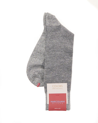 Marcoliani Linen  Cotton Piquè Flannel Grey 2 7856