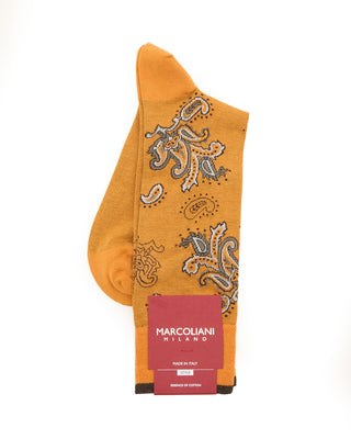 Marcoliani Pima Cotton Jali Paisley Curry 1 7895