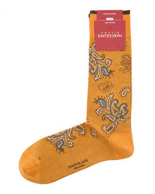 Marcoliani Pima Cotton Jali Paisley Curry 4 7894